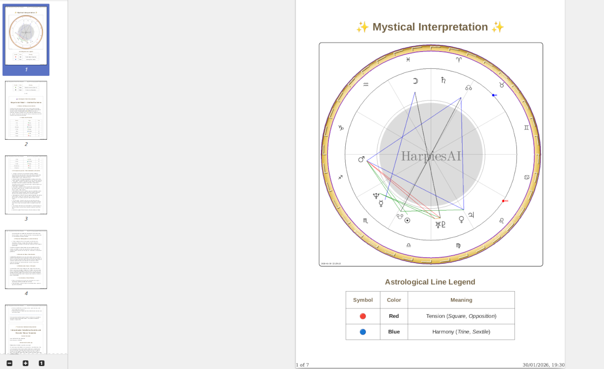 Exemplo de Mapa Astrológico